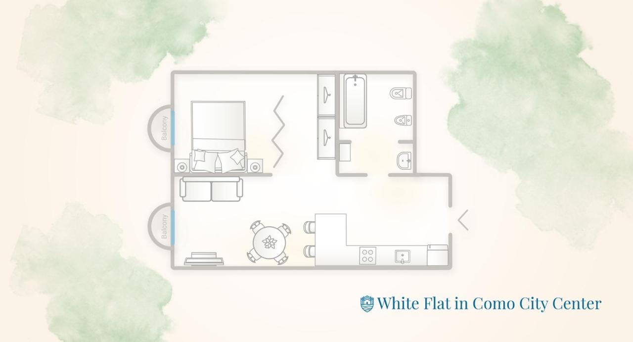 White Flat In Como City Center By Rent All Como Eksteriør billede